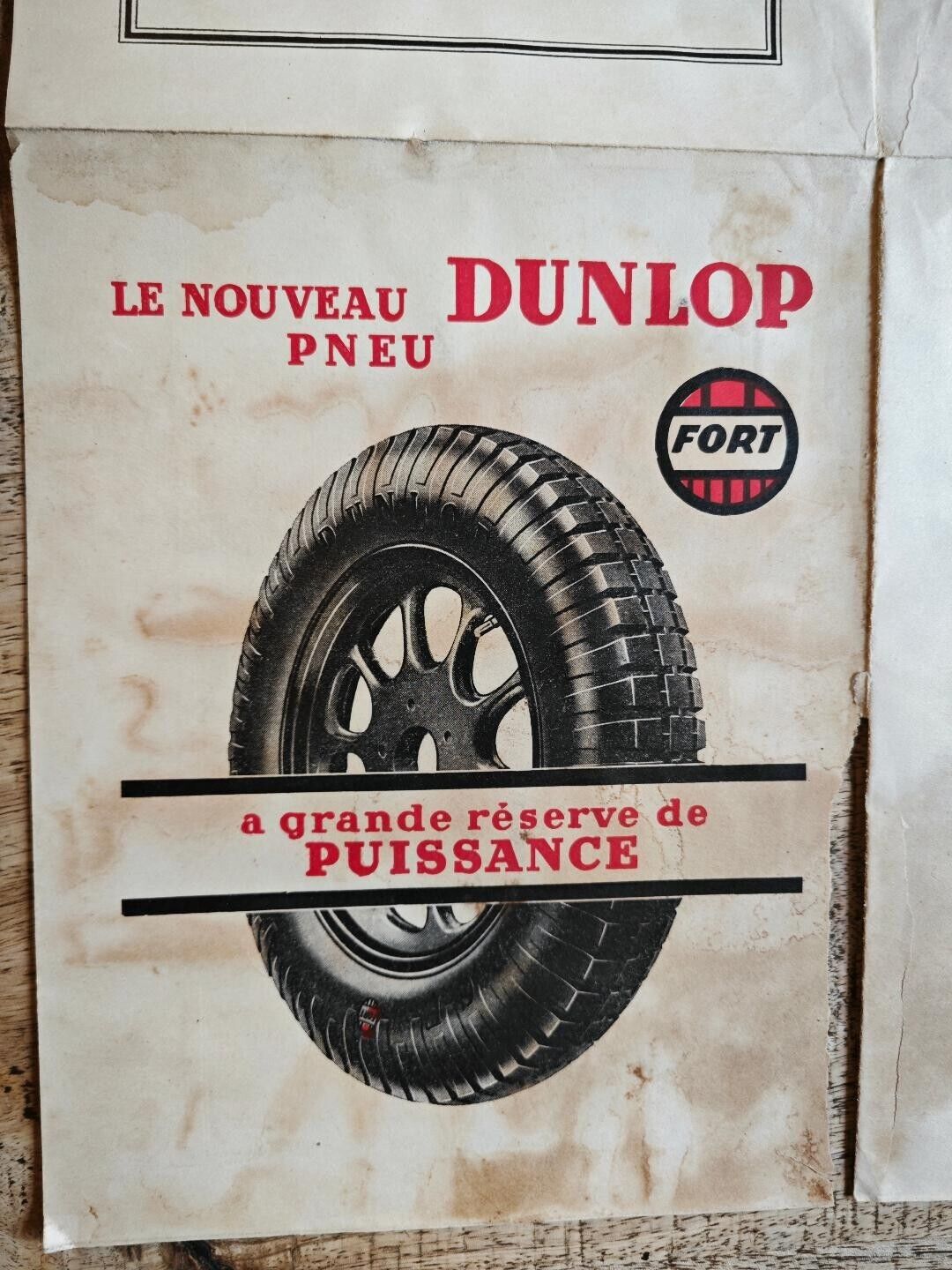 1930 DUNLOP SHELL Nord Map no Michelin Esso Mobil Spido