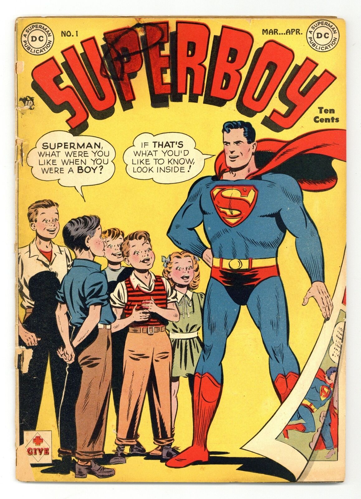 Superboy #1 FR 1.0 RESTORED 1949