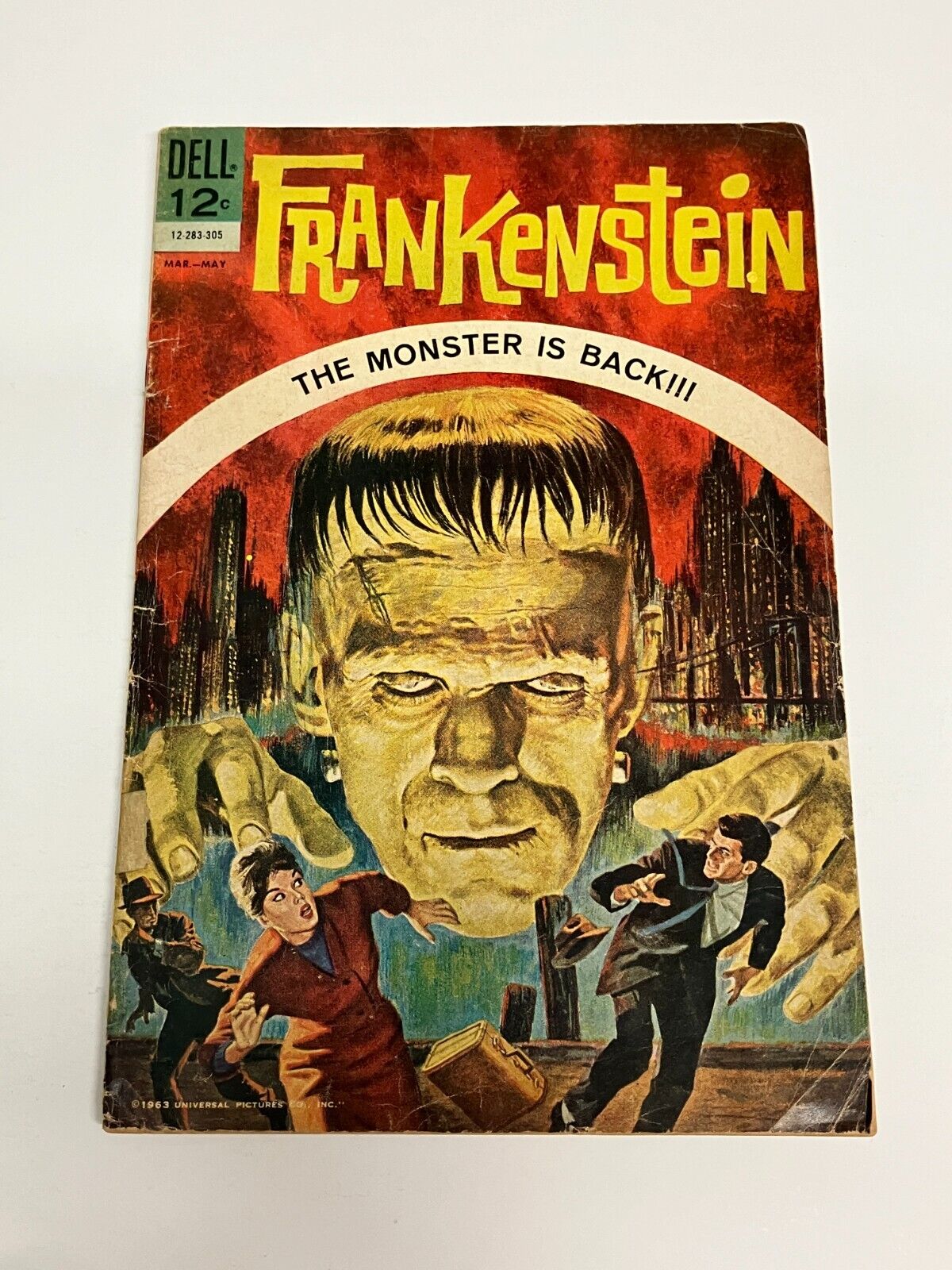 FRANKENSTEIN #1 (DELL Comics, 1963) The Monster is Back