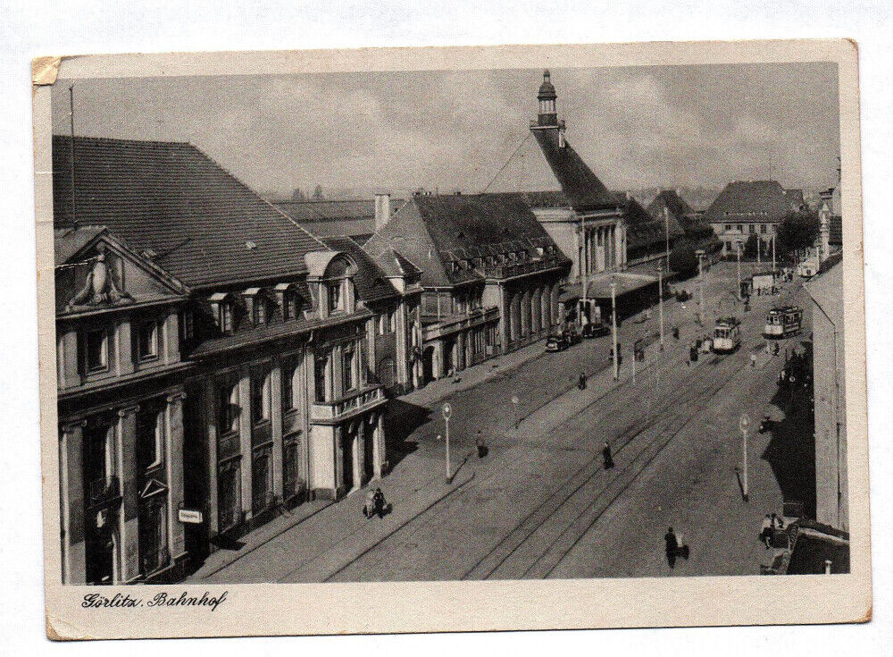 Ak Görlitz Railway Station Saxony 1958 Postcard GDR