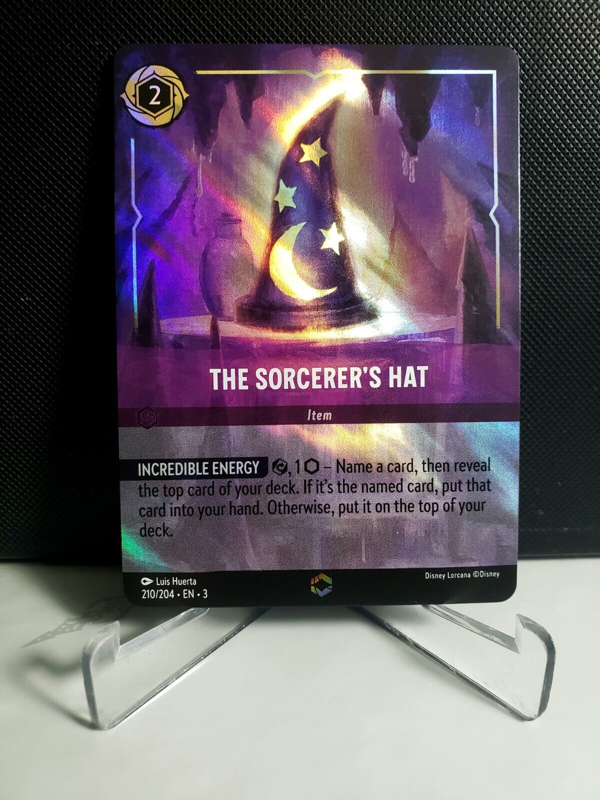 Disney Lorcana The Sorcerer's Hat 210/204 - Enchanted - NM/ Mint