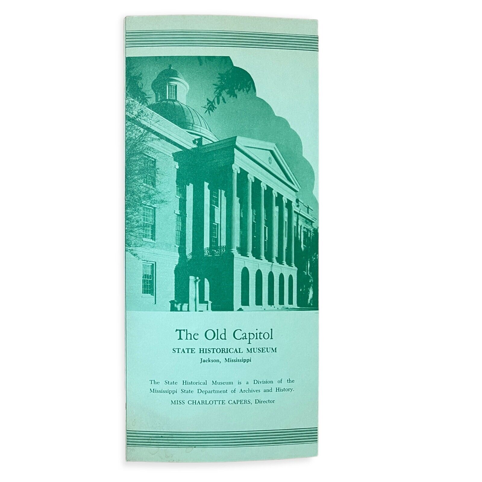 Old Capital State Historical Museum Jackson MS 1960s Brochure Charlotte Capers