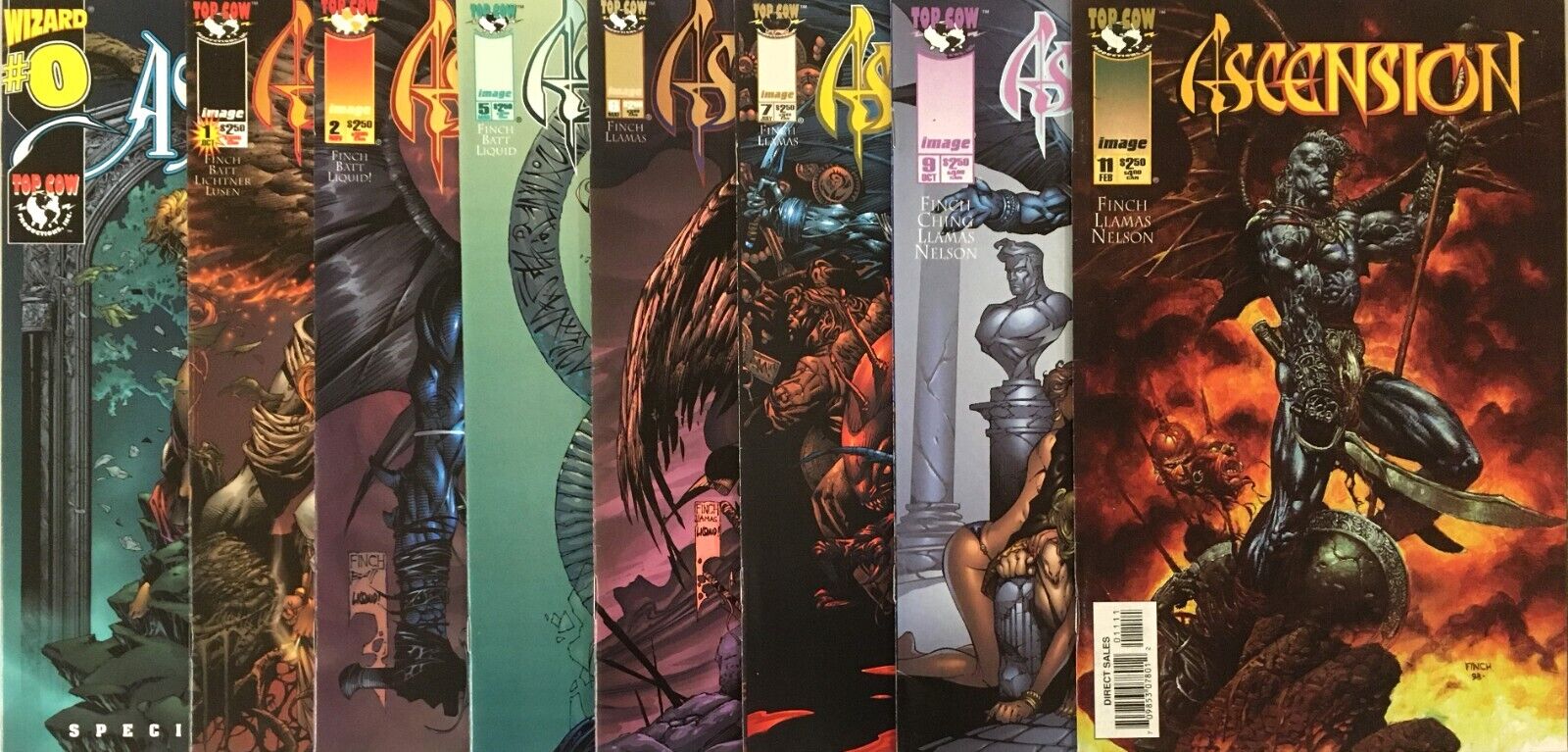 Ascension 1997 Image 8 Comic lot # 0 1 2 5 6 7 9 11 VF to NM