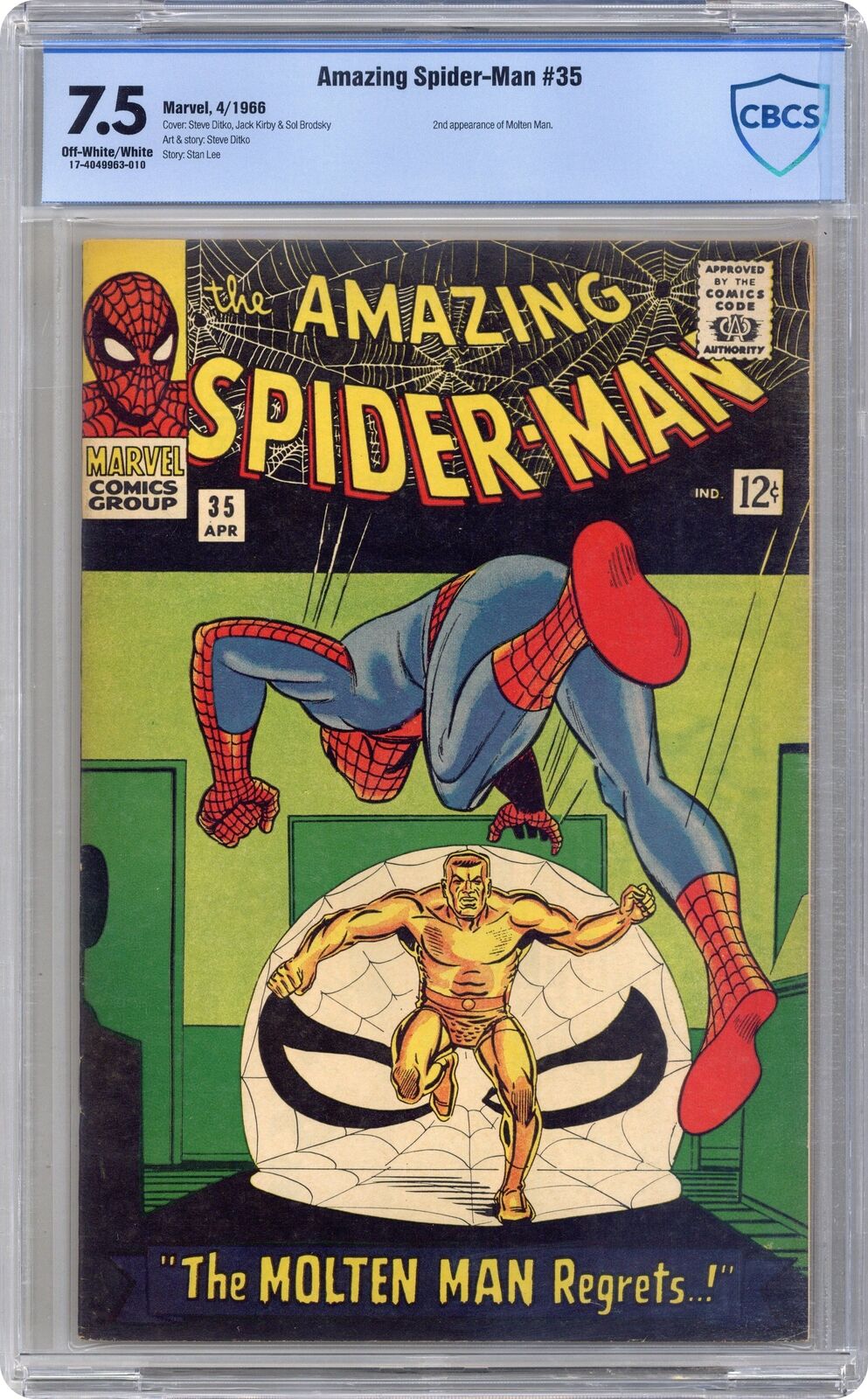 Amazing Spider-Man #35 CBCS 7.5 1966 17-4049963-010