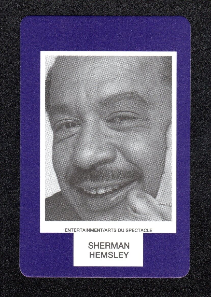 Sherman Hemsley Actor Jeffersons 1993 Face To Face Game Card Canadian Issue