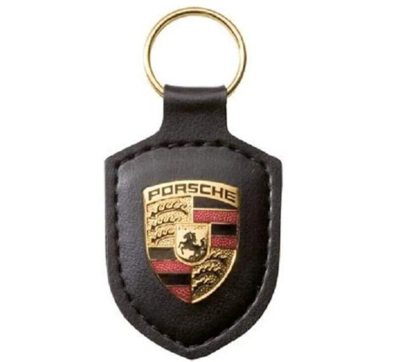 PORSCHE Porsche crest keychains New Black 