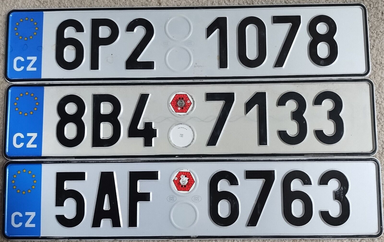 Czech Republic- License Plate