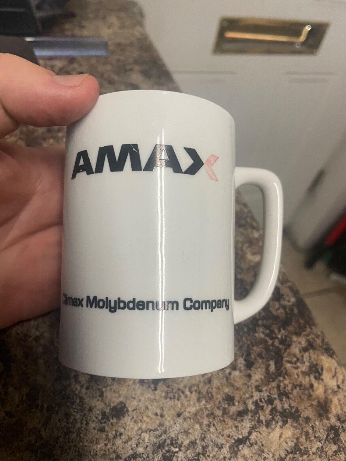 Vintage 1980\'s Climax Molybdenum Co AMAX Mineral Resource Company Coffee Cup
