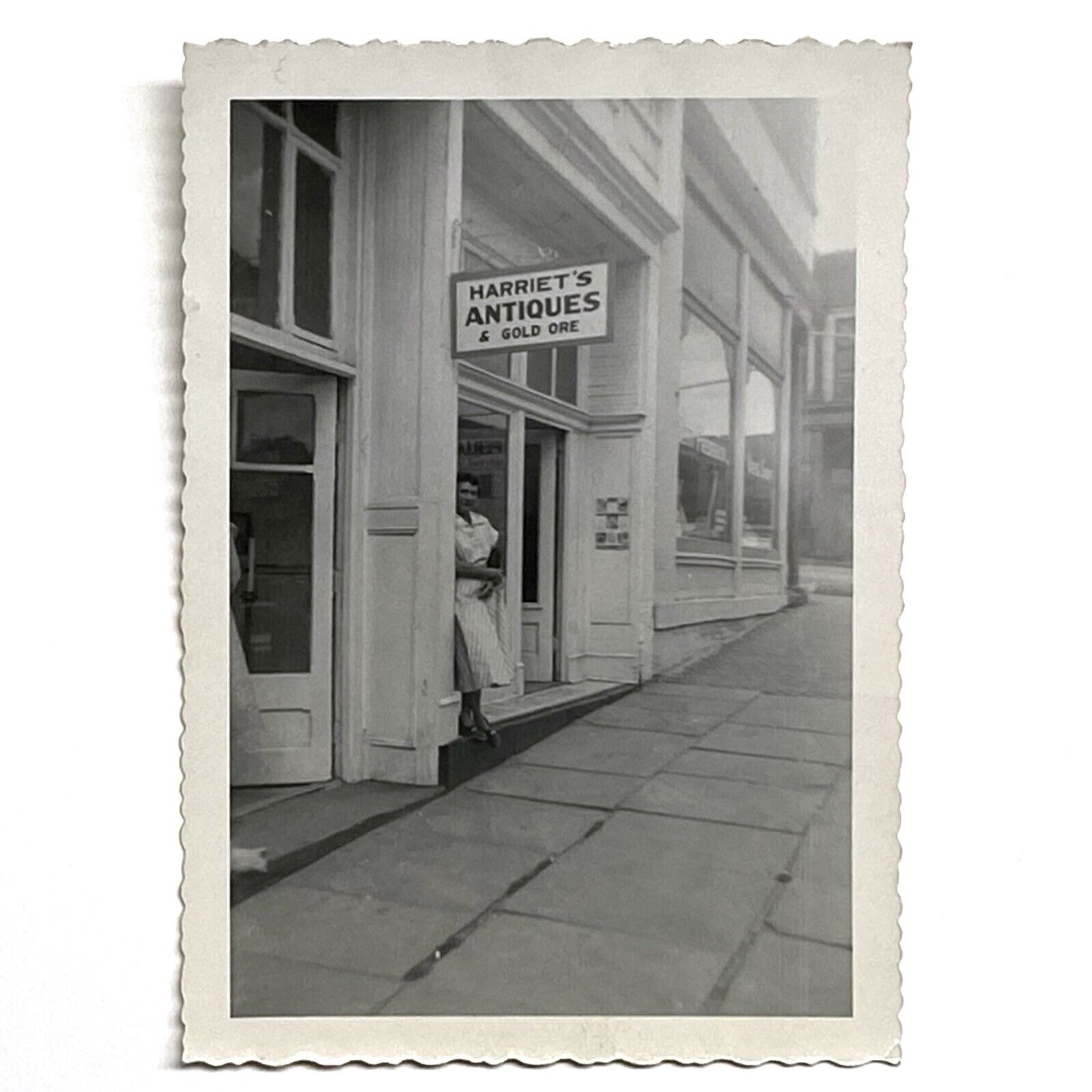 c1950’s Photo of Harriet’s Antiques and Gold Ore Shop • Cripple Creek Colorado 