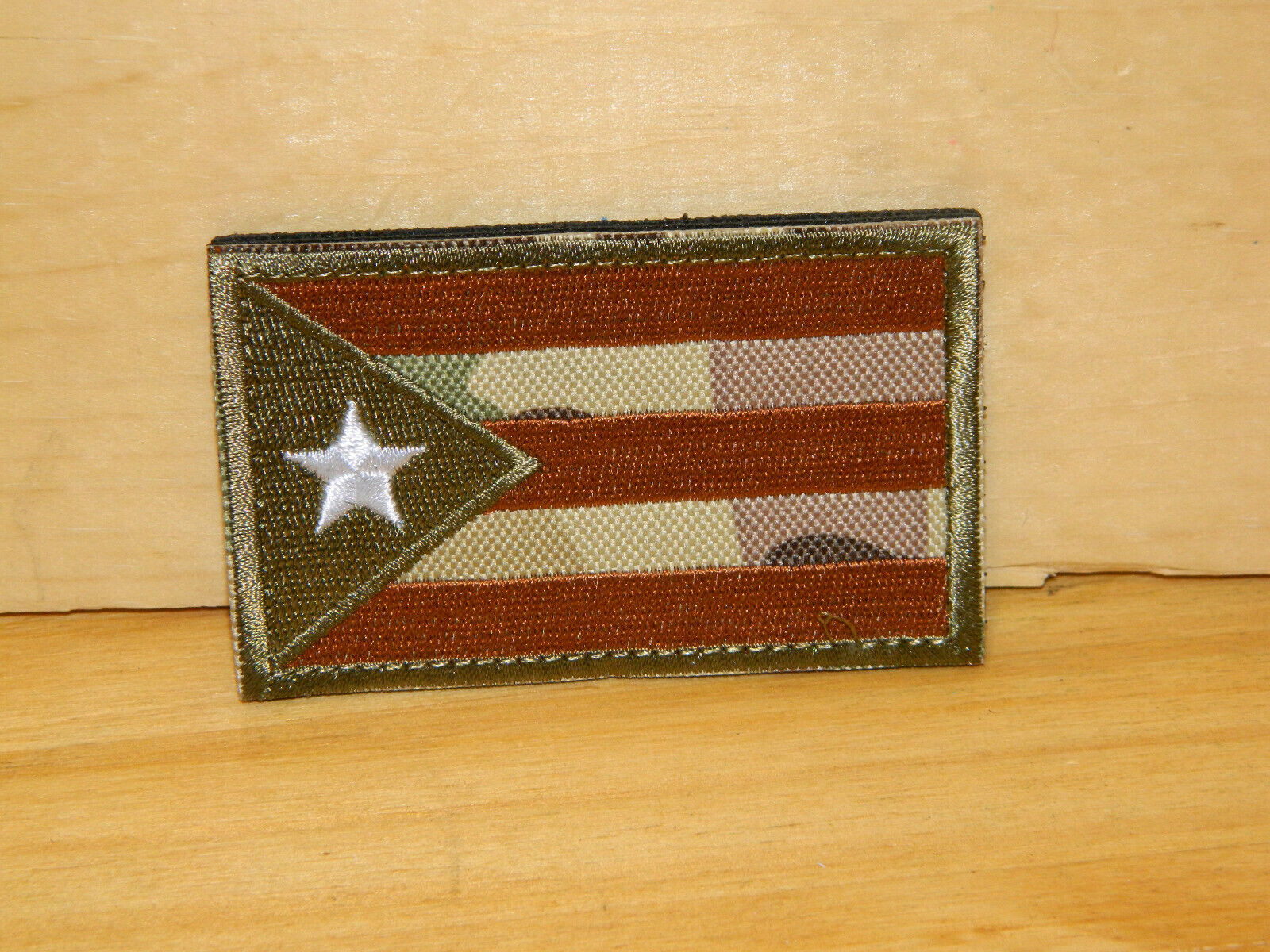 TWO (2) PUERTO RICO STATE FLAG PATCH NEW EMBROIDERED w/VELC*O® Brand Fastener