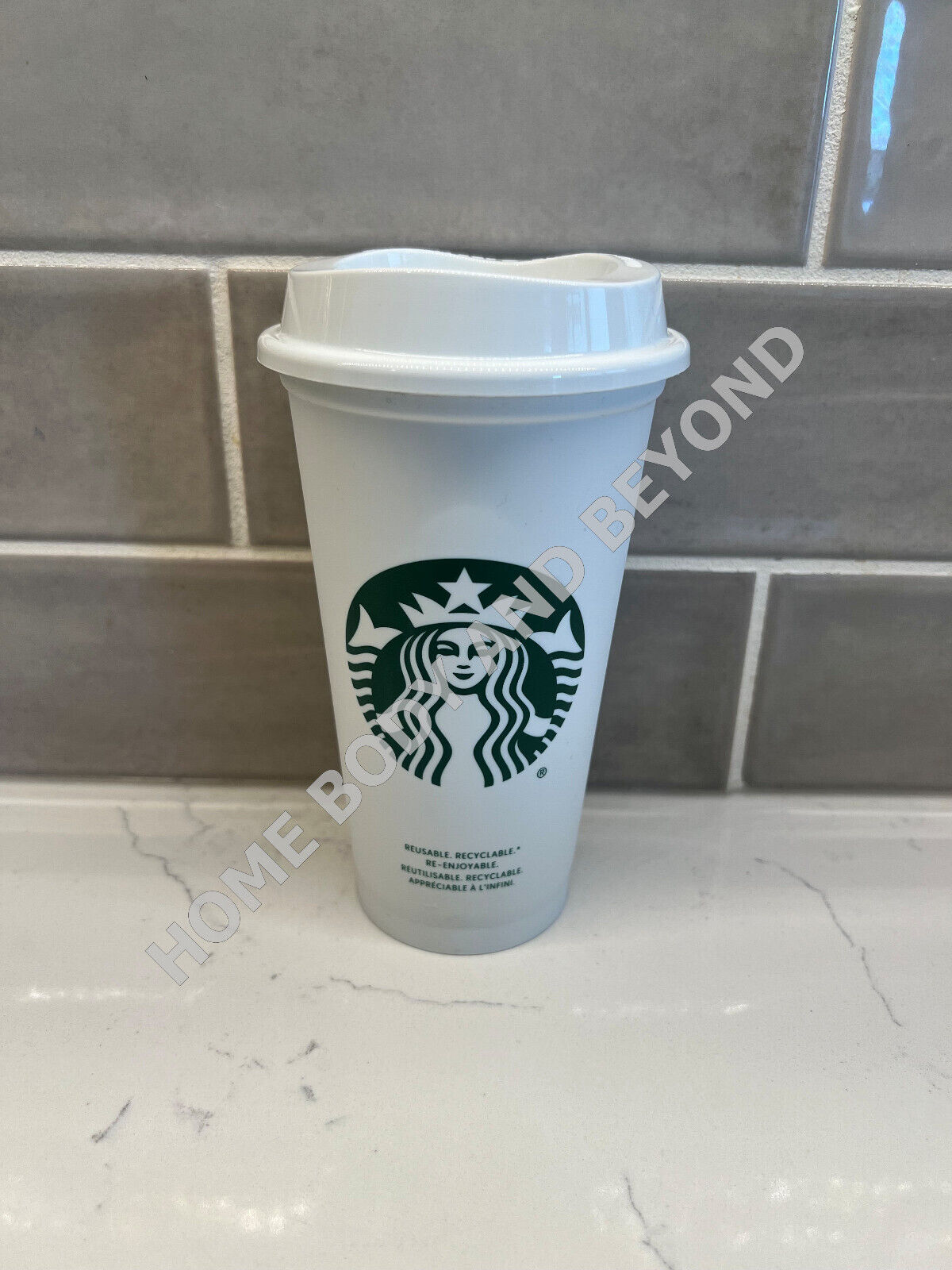 STARBUCKS Reusable Grande 16 OZ Plastic Coffee Tea Hot Cup Mug 