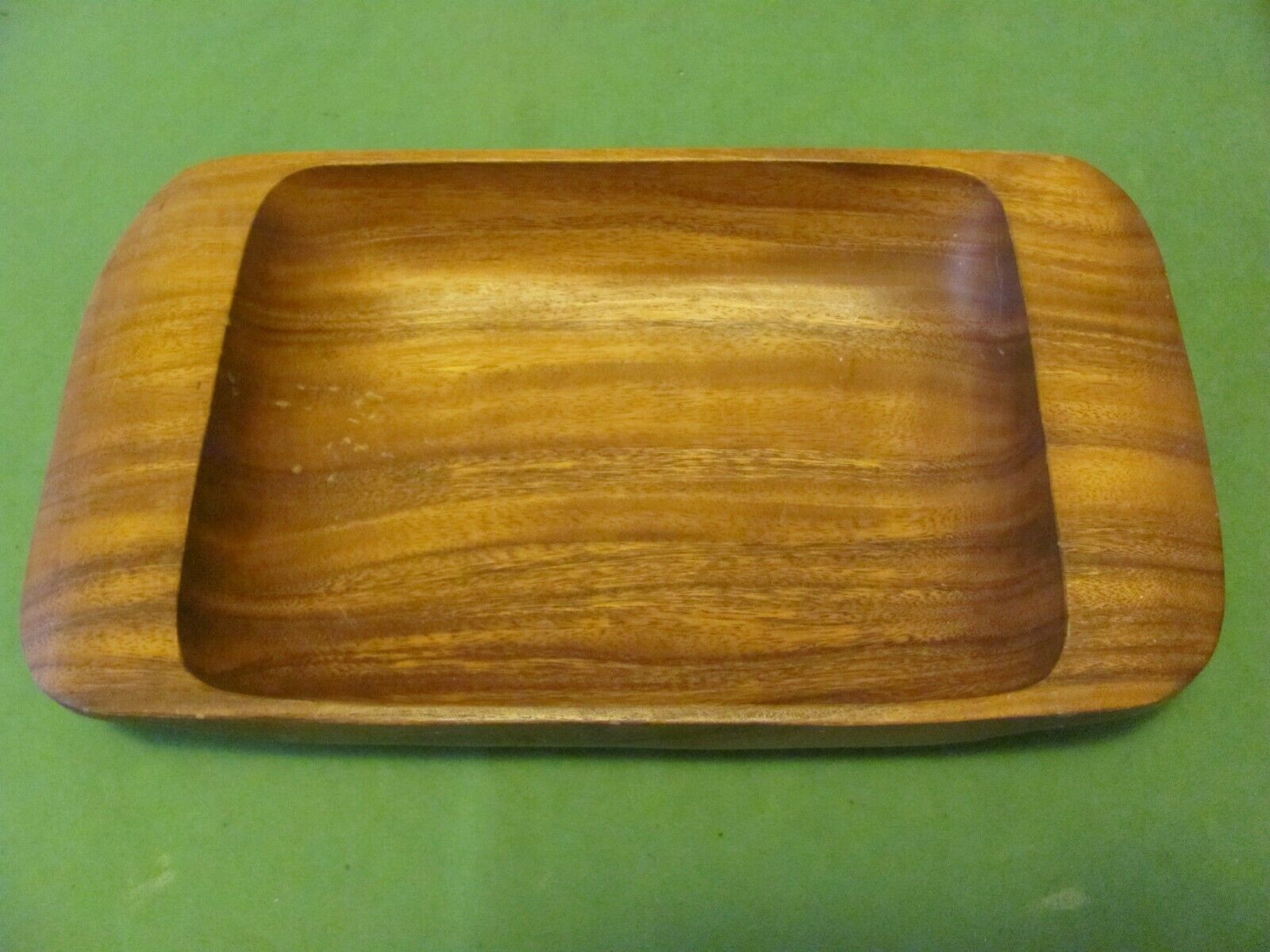 Vintage Solid Wooden Tray Measure About 12\