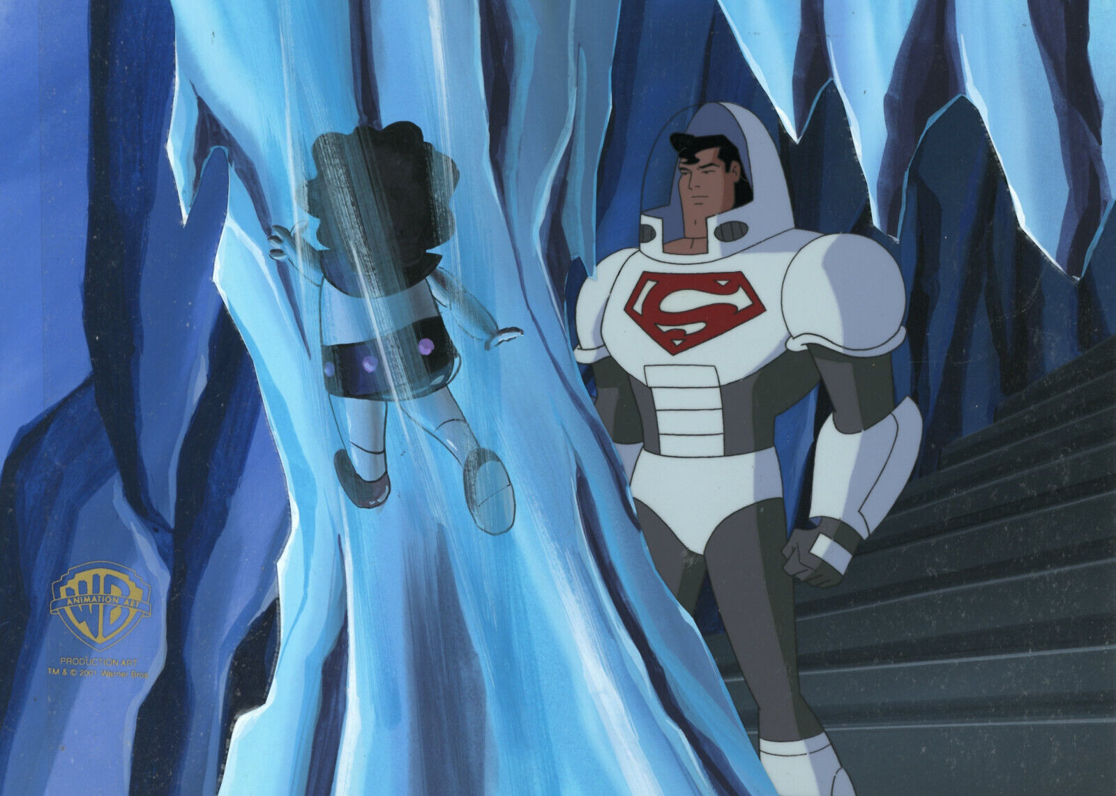 Superman Animated Series-Original Production Cel/OBG-Superman-Little Girl Lost