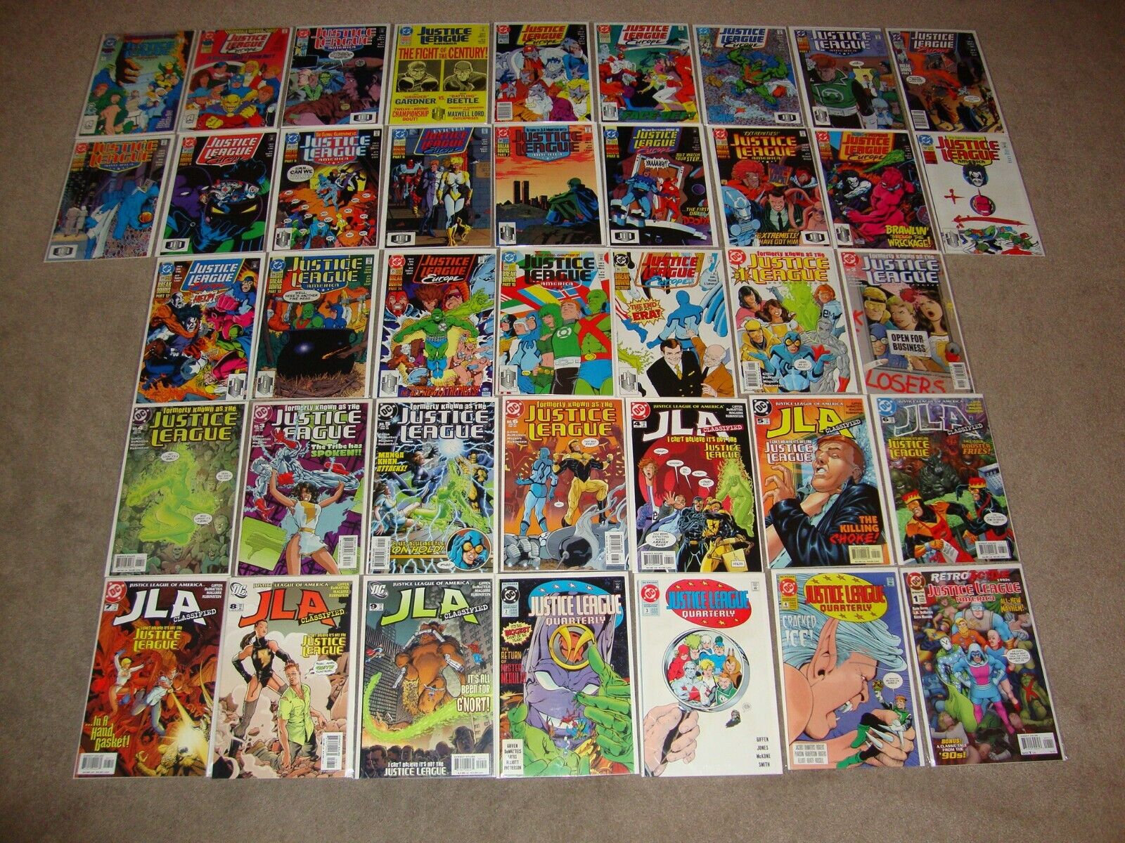 Keith Giffen Justice League America Europe JLA Classified Breakdowns Comic Lot