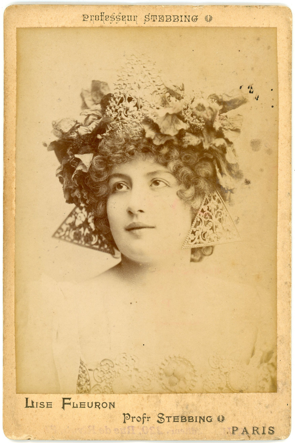 Lise Fleuron, vintage actress silver print.Lise Fleuron, pseudonym of Marguer