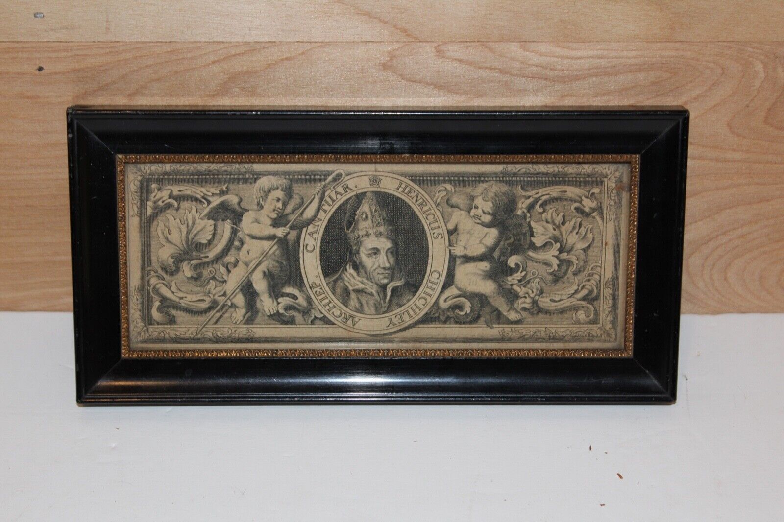 HENRY CHICHELEY Archbishop of Canterbury Framed Newspaper Print Antique