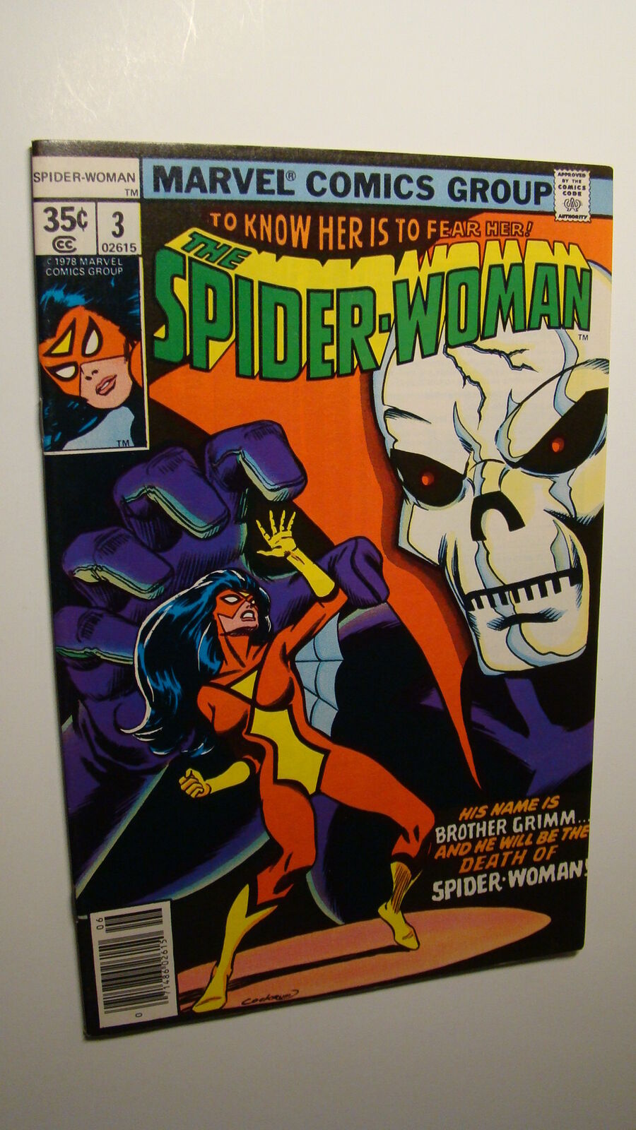 SPIDER-WOMAN 3 *NM- 9.2* VS BROTHER GRIMM MARVEL BRONZE AGE