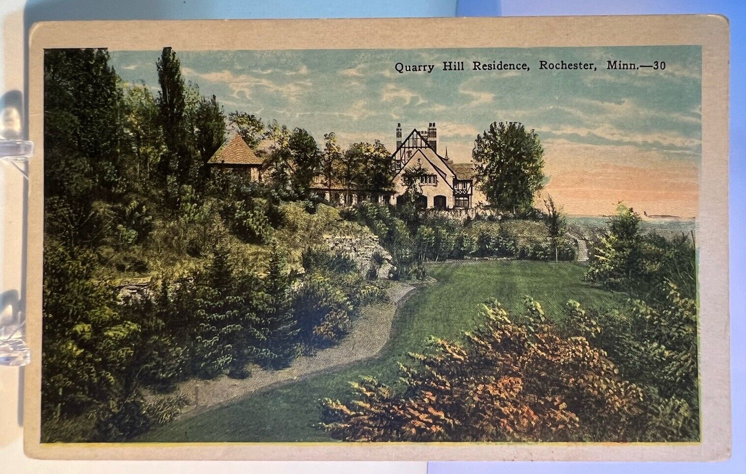 Rochester, Minnesota - Quarry Hill Residence - Vintage Postcard - Rare View