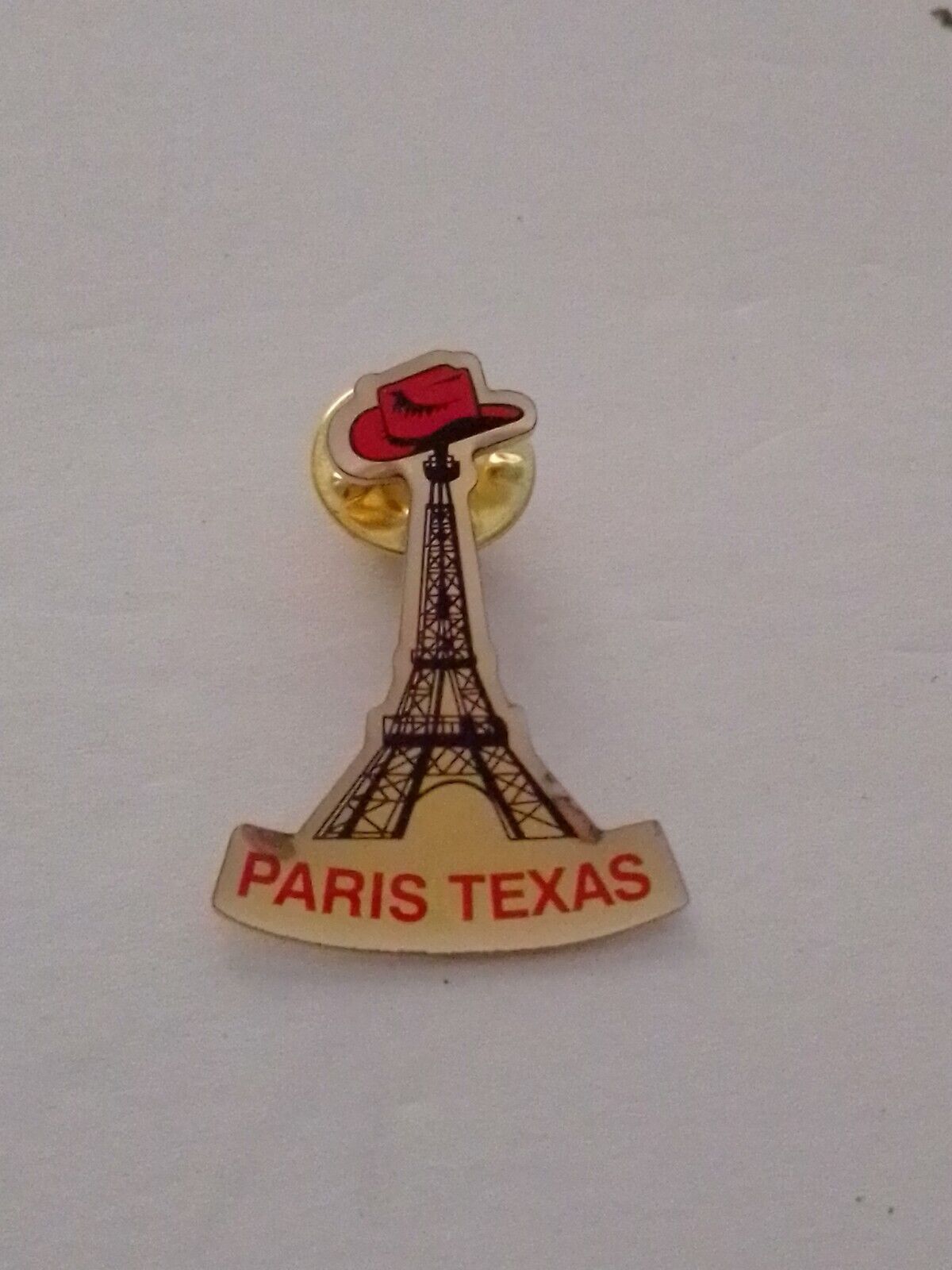 Paris Texas TX Texanized Eiffel Tower Western Cowboy Hat Pin, Brand NEW