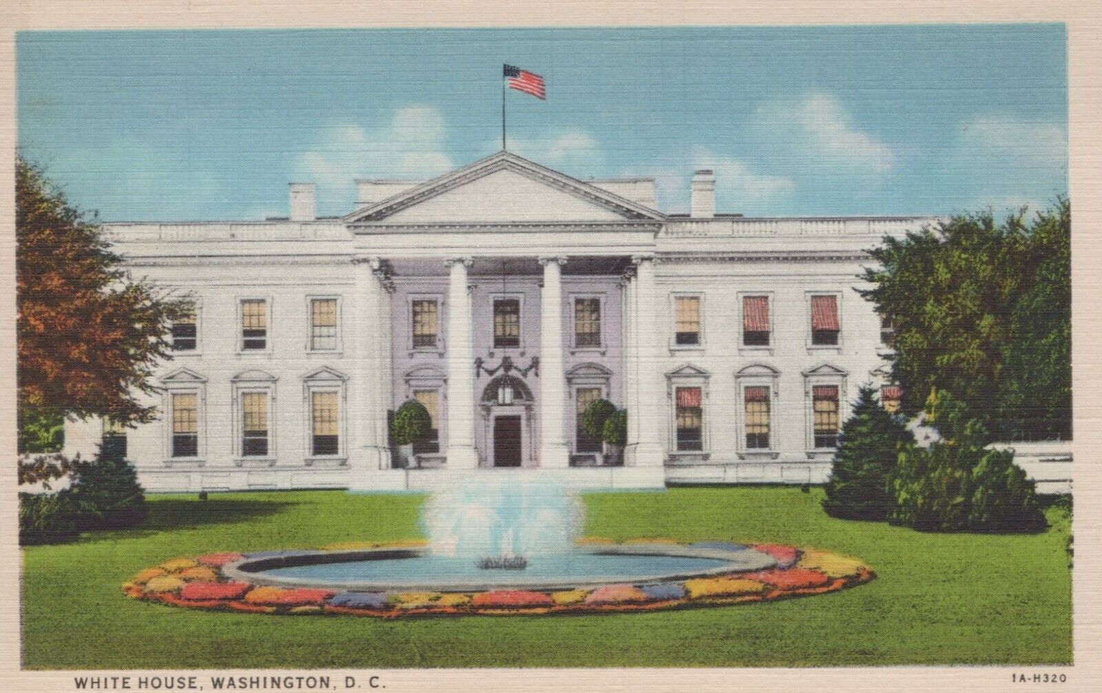 Washington DC White House B.S. Reynolds Co Vintage Linen Postcard