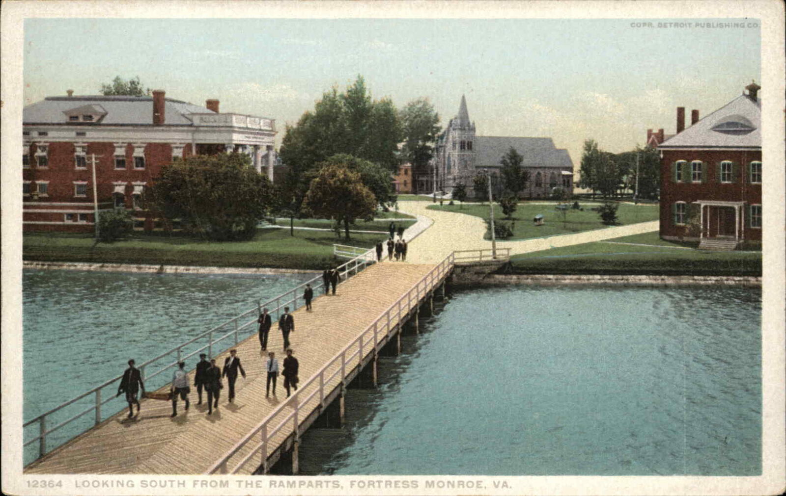 Fort Monroe Virginia VA Ramparts 12364 Detroit Publishing c1910 Postcard
