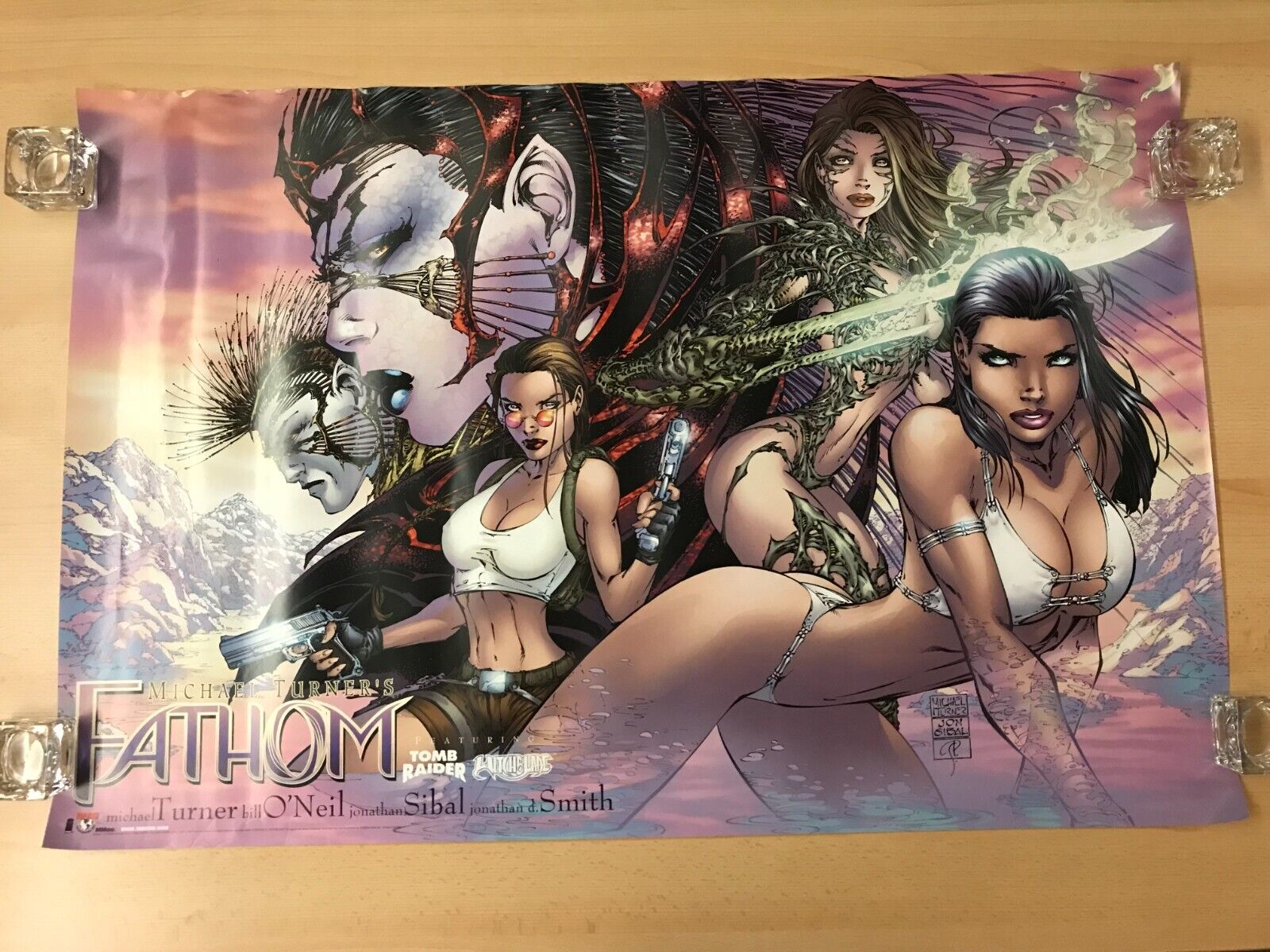 2000 Top Cow Fathom-Tomb Raider-Witchblade Poster 36\