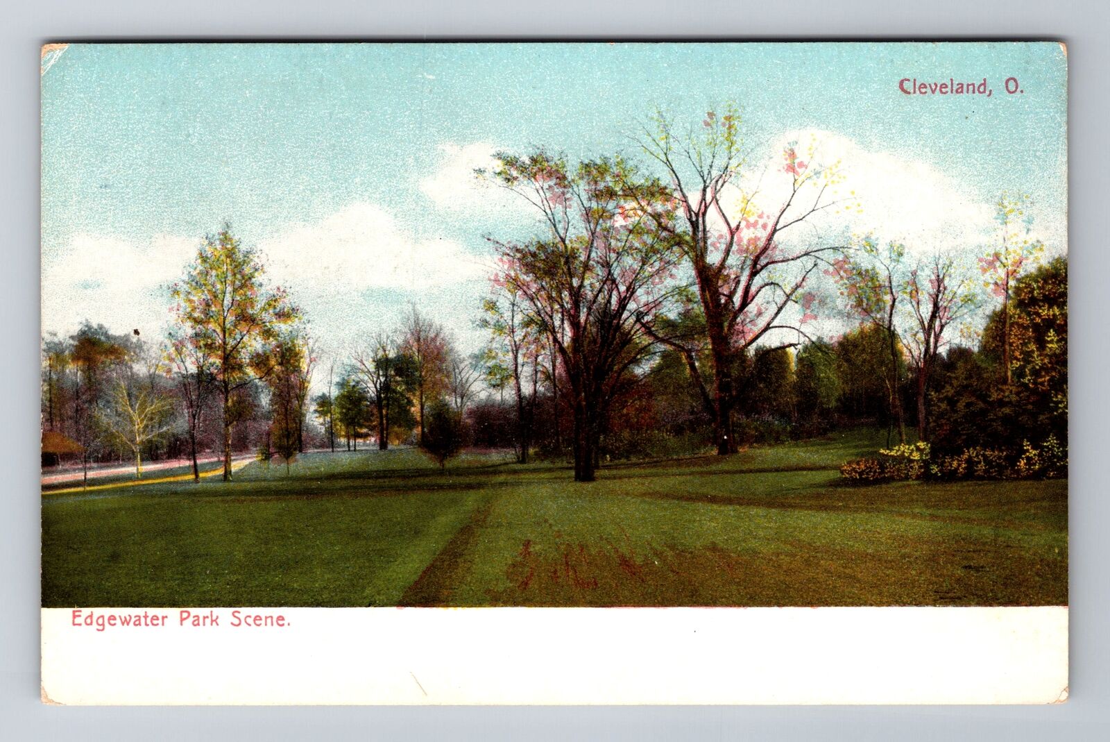 Cleveland OH-Ohio, Edgewater Park, Antique Vintage Souvenir Postcard