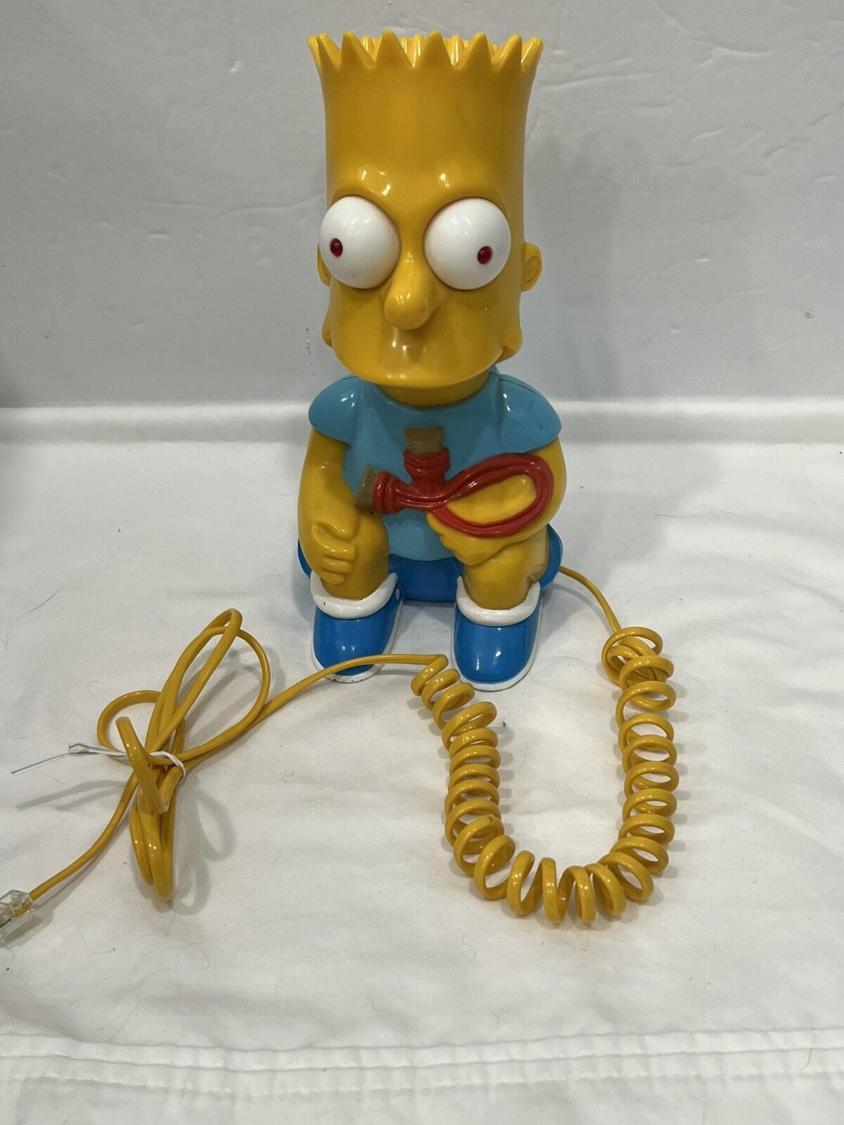 Vintage Bart Simpson Phone Corded Landline 1990 Fox Columbia Telephone
