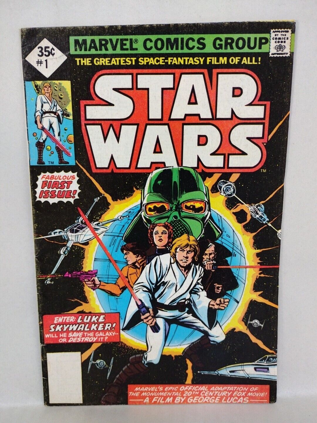 Star Wars #1 (1977) Marvel Comic Whitman 35 Cent Diamond 1st Darth Vader