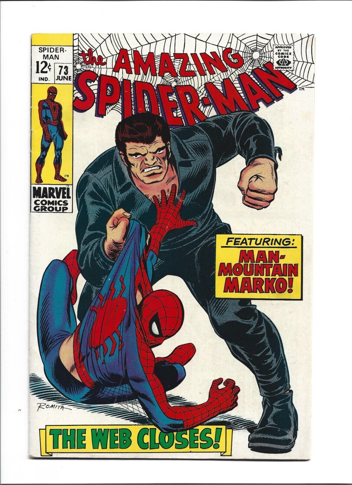 The Amazing Spider-Man #73 (June 1969, Marvel) FN+ (6.5) 1st. Man-Mountain Marko