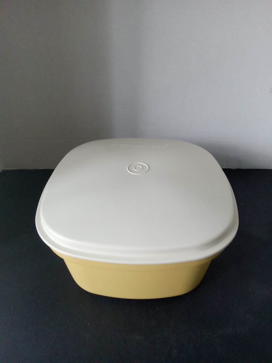 Vintage Tupperware 3pc Steam And Store Microwave Steamer Harvest Yellow 888-9