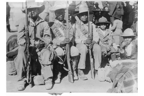 General Francisco \'Pancho\' Villa\'s men entraining,March 1914,Mexican Revolution