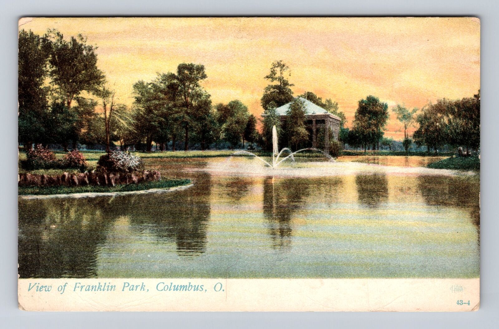 Columbus OH-Ohio, View Of Franklin Park, Antique, Vintage c1907 Postcard