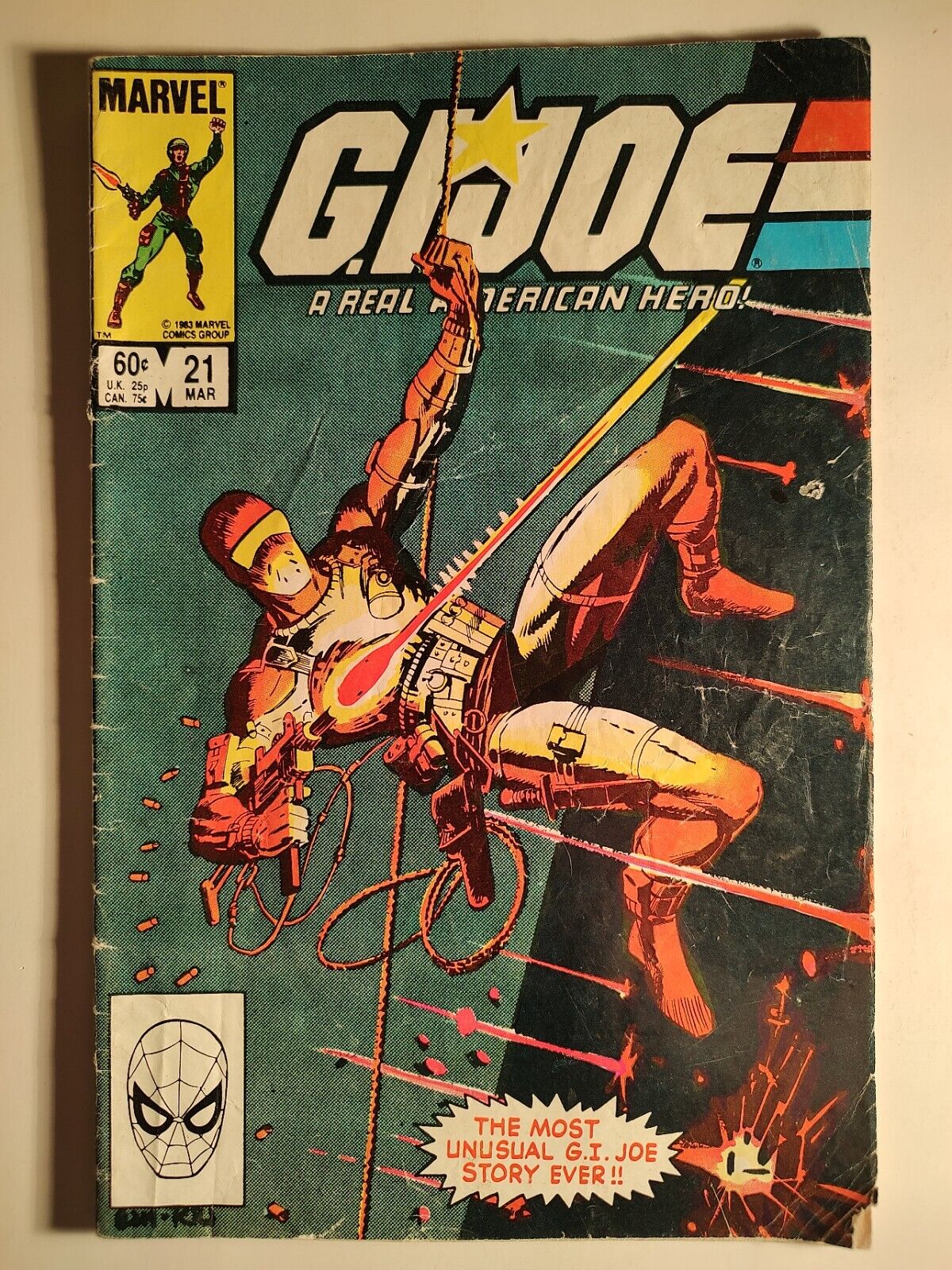 G.I. Joe #21, GD/VG 3.0, Marvel 1984, 1st Storm Shadow, Silent Issue, Snake Eyes