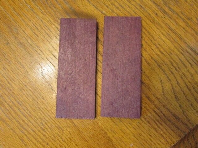 Purple Heart Knife Handle Blanks / Scales 1 pair