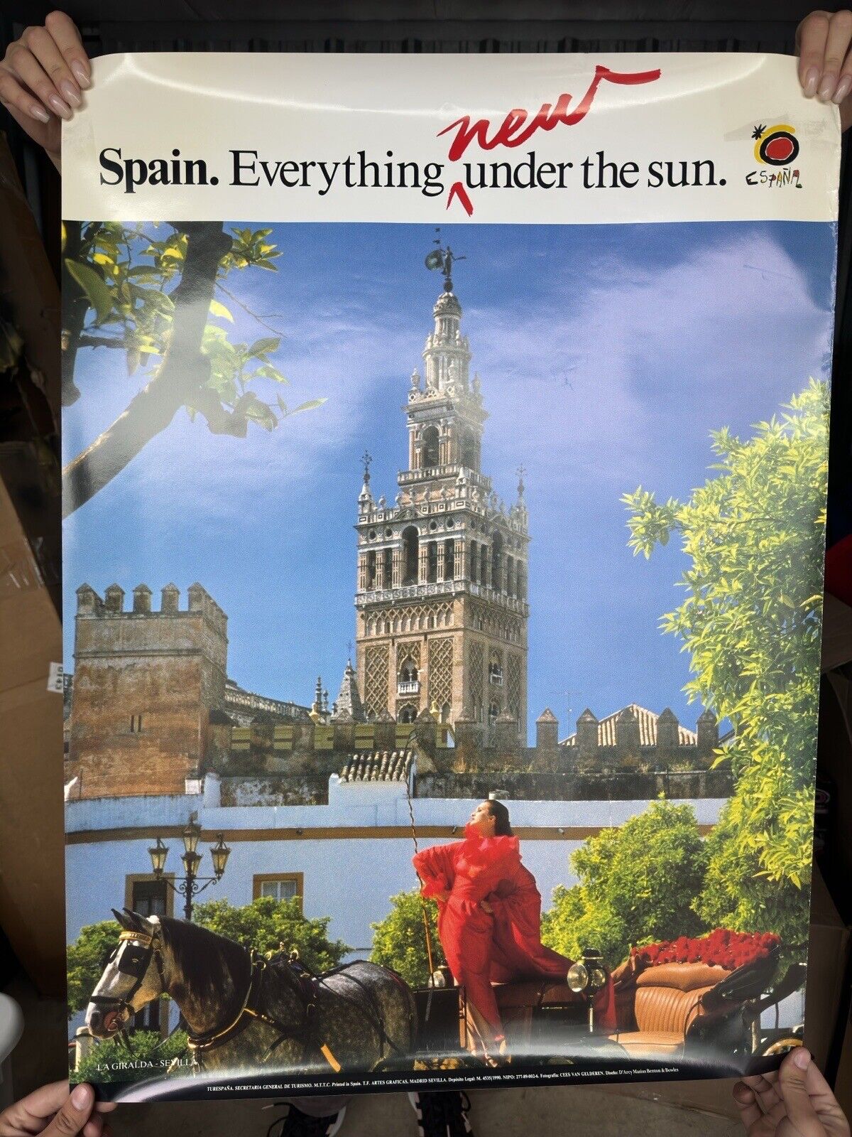 Spain Poster Sevilla La Giralda  Beautiful Large