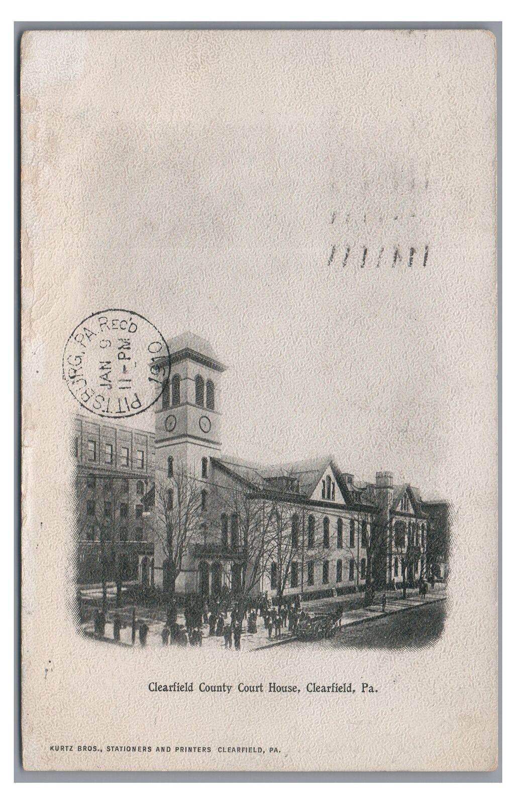 County Court House CLEARFIELD PA Clearfield County Postcard