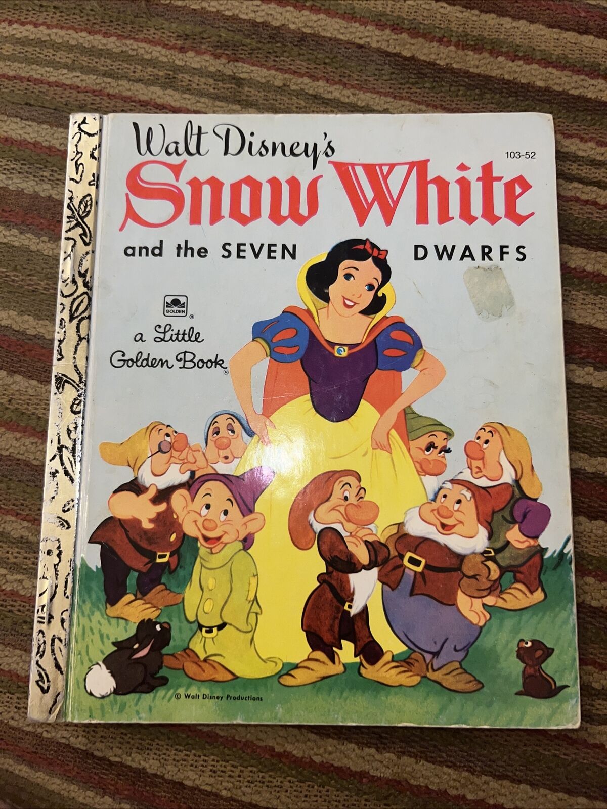 Walt Disney's~Snow White and the Seven Dwarfs~ A Little Golden Boo Lk ~ 1948