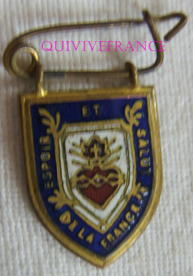 Rg1273-badge badge hope is salvation of France-ww1