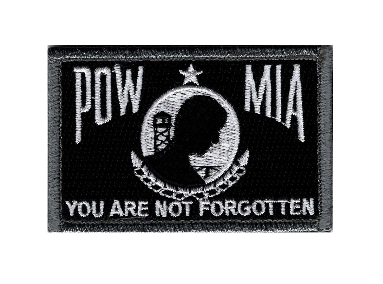 POW MIA You Are Not Forgotten Hook Fastener patch (3.0 x 2.0 MTP3)