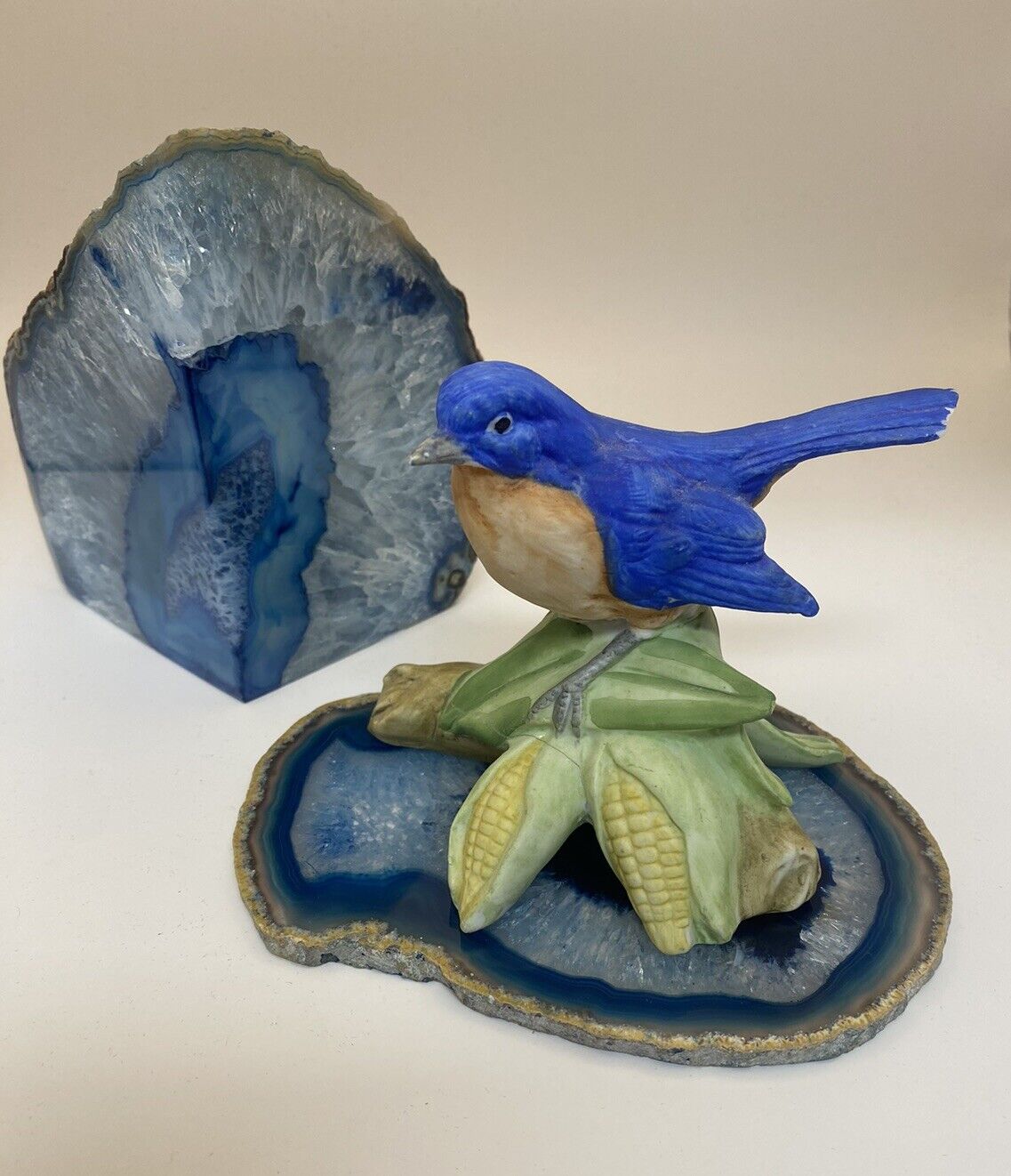 🕊️ Vintage Ardco Blue Bird Porcelain Figurine Numbered, Great Gift Idea
