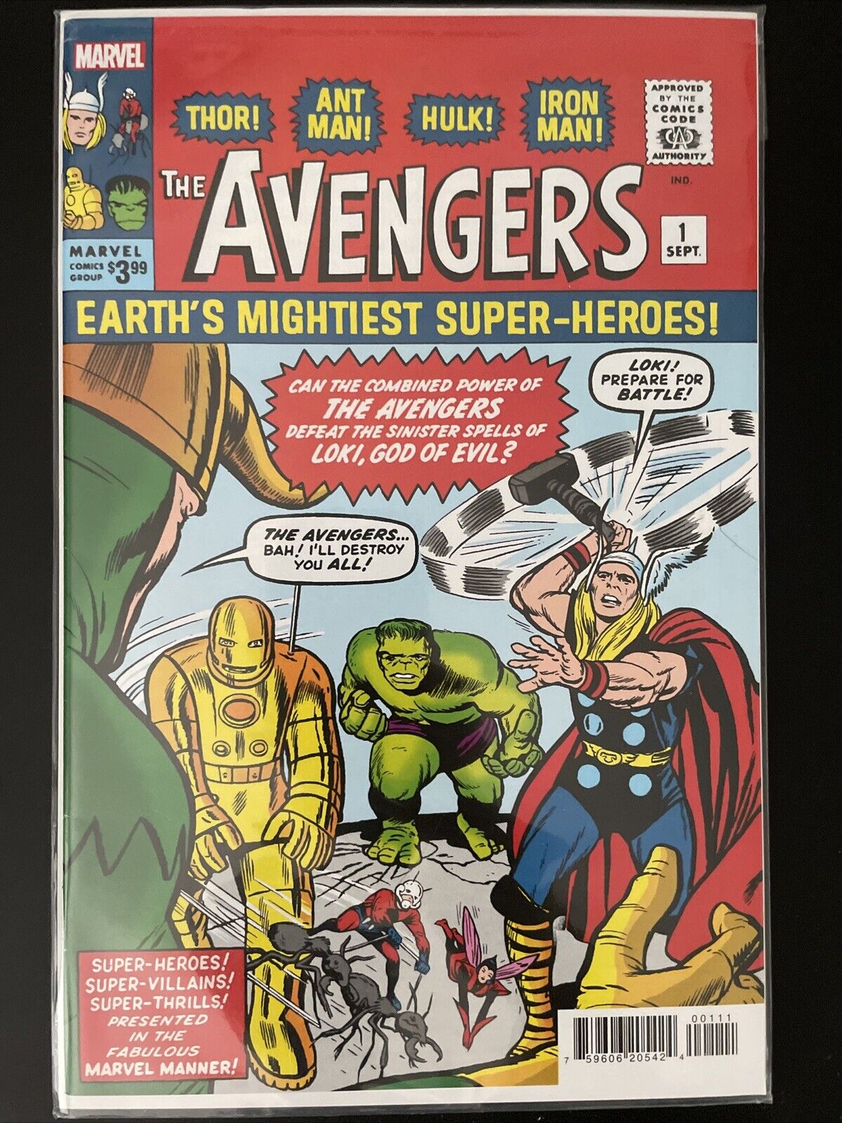 The Avengers #1 (Marvel) Facsimile Edition Stan Lee & Jack Kirby