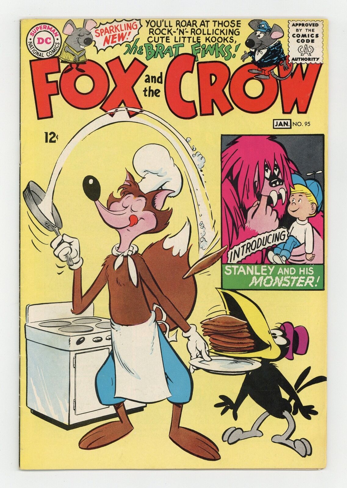 Fox and the Crow #95 VG/FN 5.0 1965 1st app. Stanley & His Monster