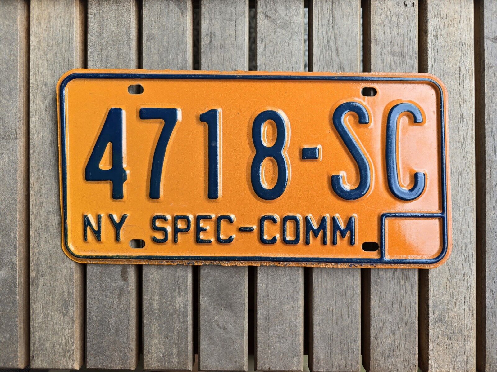 Vintage New York Special Commercial  License Plate - Empire State - NY