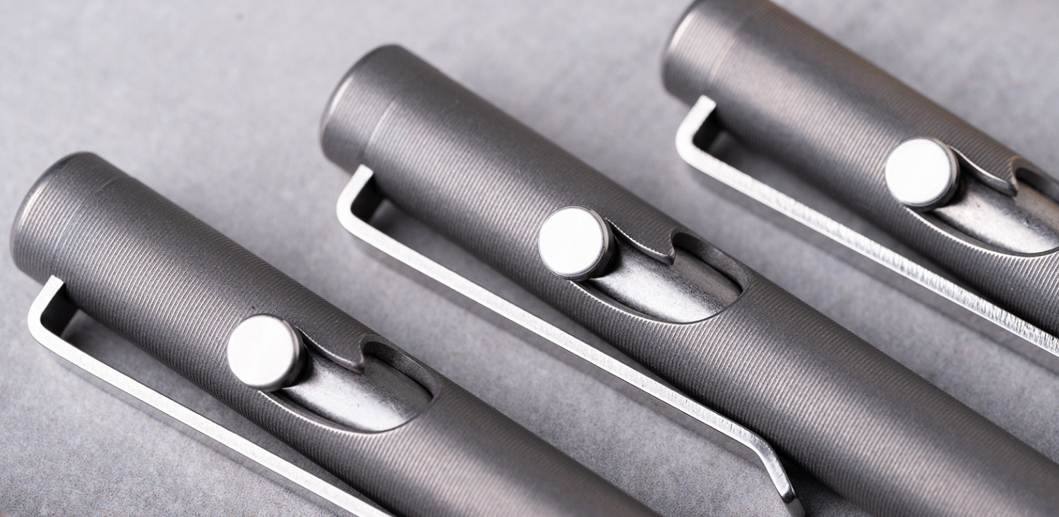 Tactile Turn - Stonewashed Titanium Bolt Action Standard Length Pen 5.6\