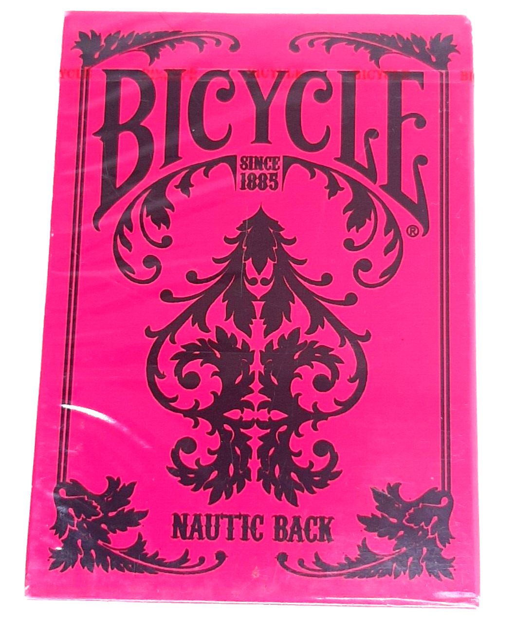 Bicycle Hot Pink & Black Nautic Back Standard Size Playing Card Deck New Sealed