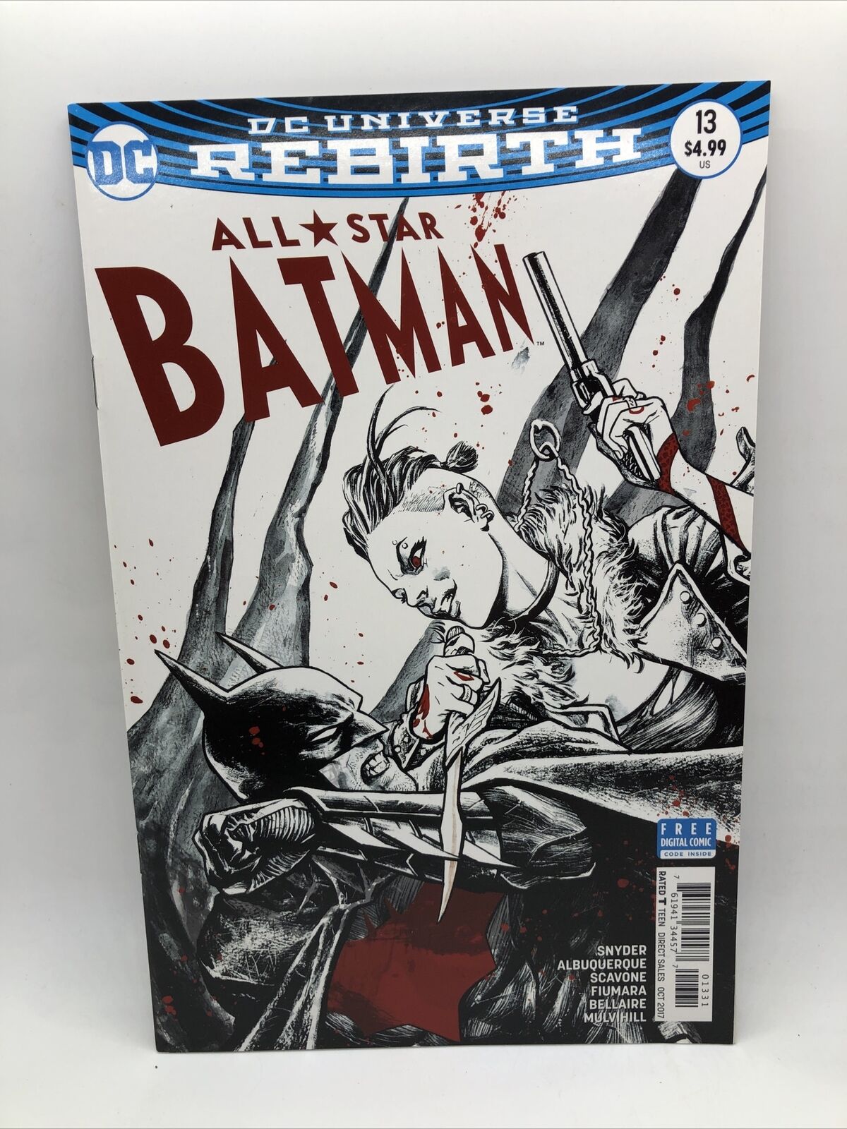 All-Star Batman #13 Sebastian Fiumara Variant Cover DC 2017  Hush Black Mask