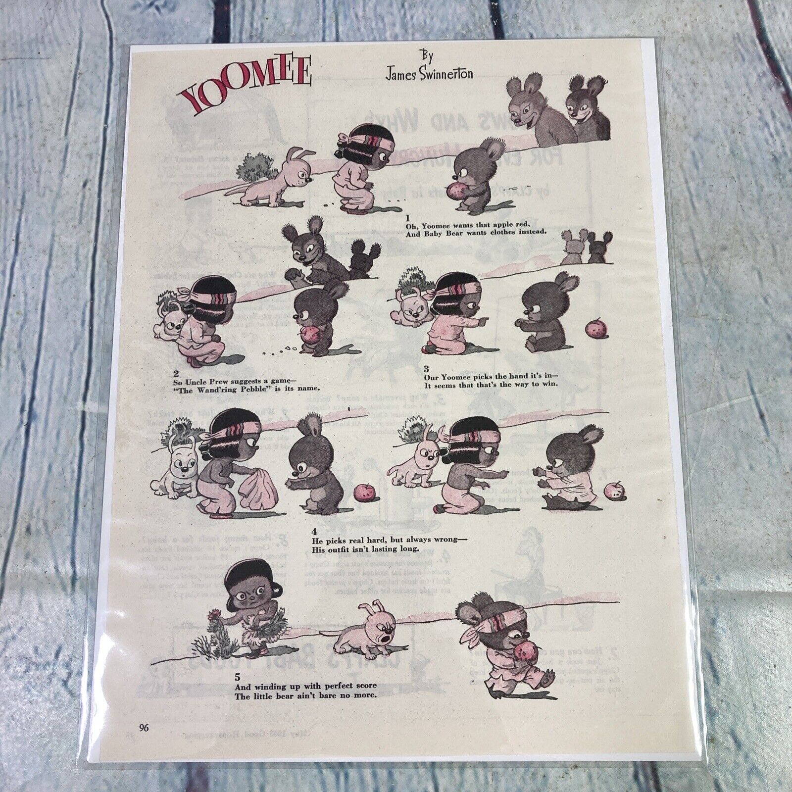 Vintage 1943 Print Ad Yoomee Cartoon Magazine Advertisement Paper Ephemera