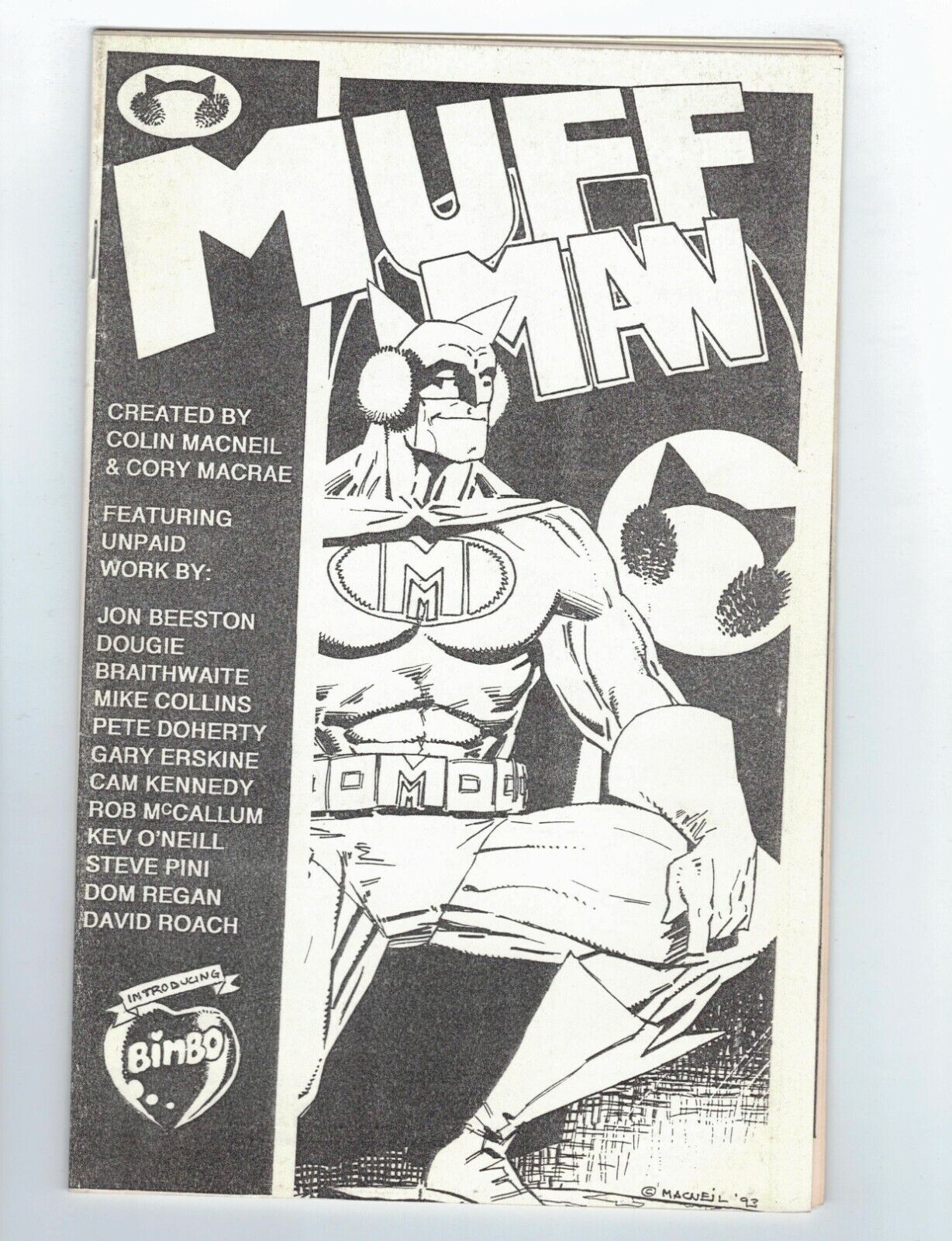 Muff Man Ashcan Edition #1 VF+  signed & numbered (132/200) - Kev O\'Neill pin-up