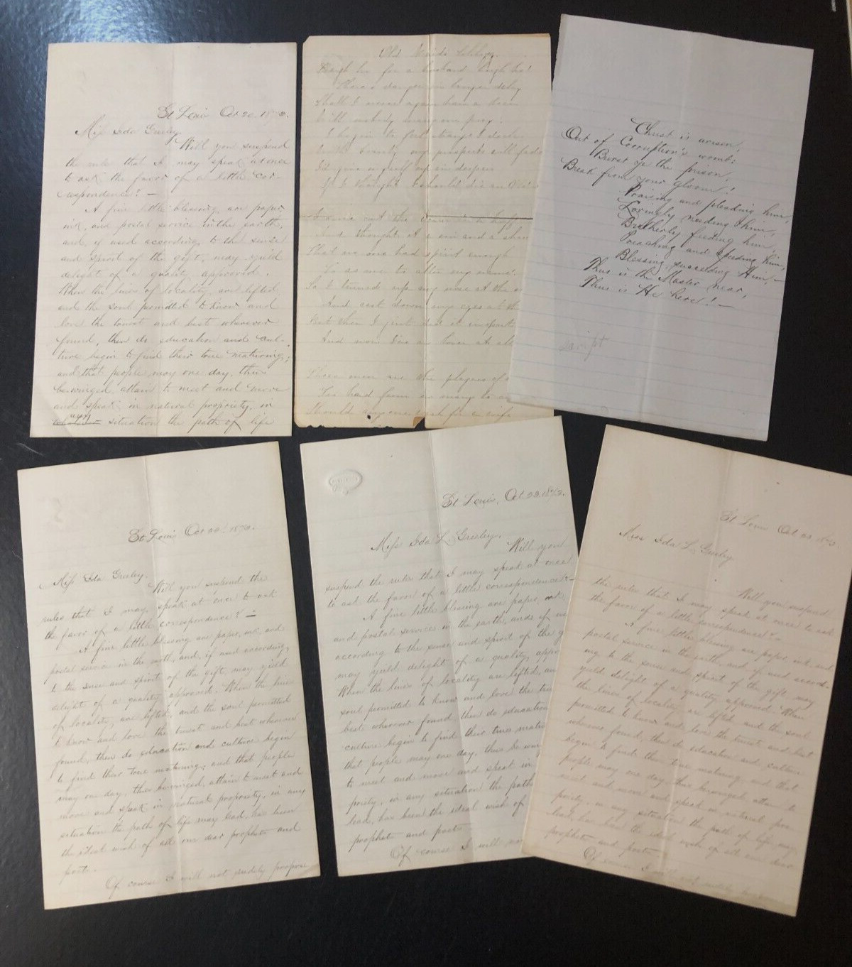 Correspondence of James F. Mallinckrodt (1842-1921)  Published several pamphlets